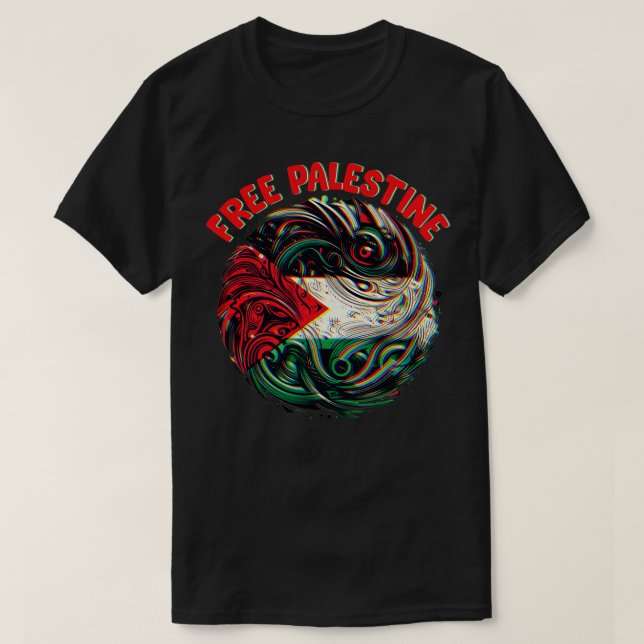 Camiseta Liberdade Para A Palestina (Frente do Design)