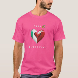 Camiseta Liberdade para a Palestina em Gaza