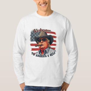 Camiseta Liberdade para a Trump Americana do Golfo American