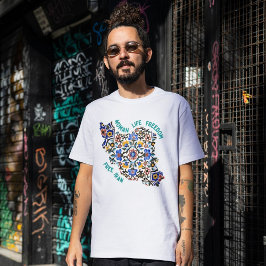 Camiseta Liberdade para a vida das mulheres | Azulejos pers