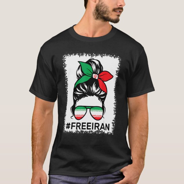 Camiseta Liberdade para as mulheres iranianas Liberdade san (Frente)