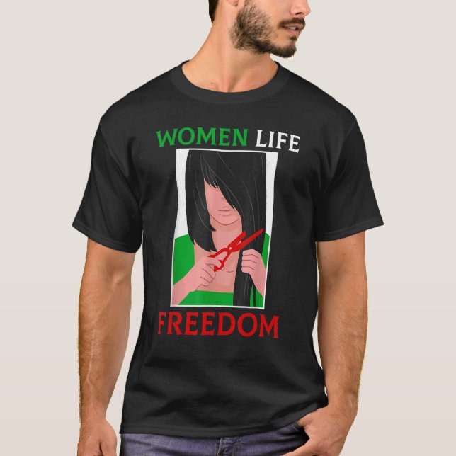 Camiseta Liberdade para as mulheres Liberdade feminina iran (Frente)
