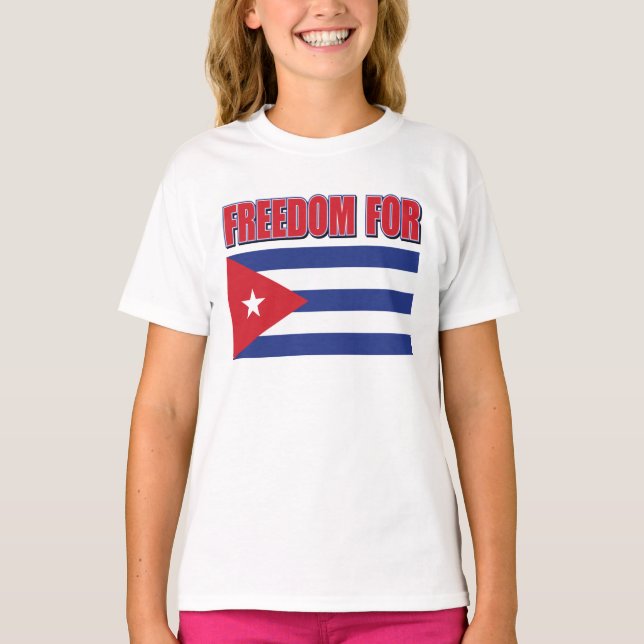 Camiseta Liberdade para Cuba (Frente)