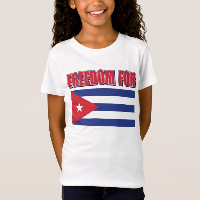 Camiseta Liberdade para Cuba (Frente)
