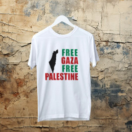 Camiseta Liberdade para Gaza Palestina