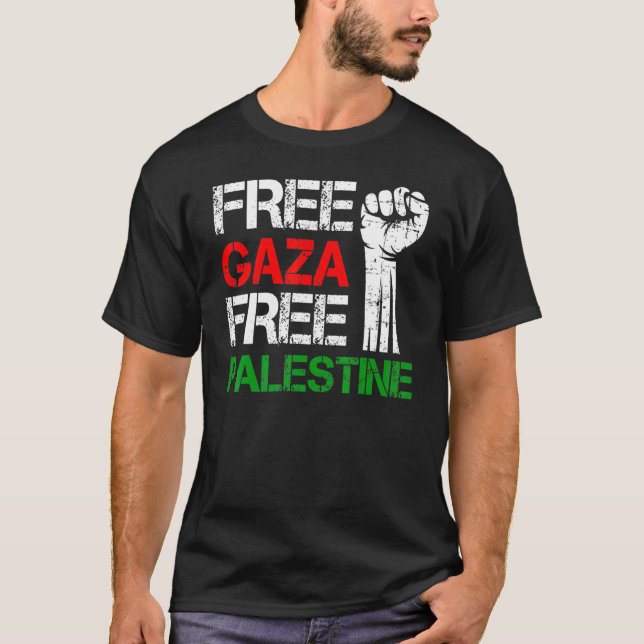 Camiseta Liberdade para Gaza Palestina (Frente)