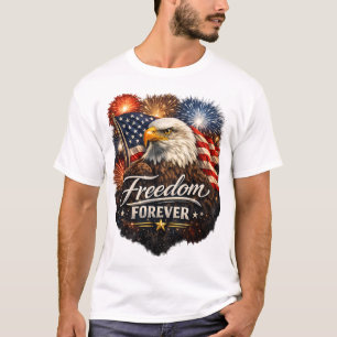 Camiseta Liberdade para Sempre – Águia Careca Realista 4 de
