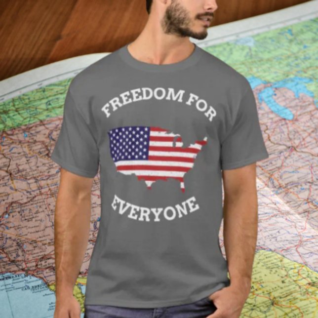 Camiseta Liberdade Para Todos (Criador carregado)