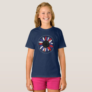 Camiseta Liberdade Patriótica de Girassol Liberdade Equida