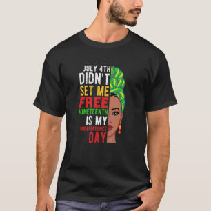Camiseta Liberdade Pessoas Negras 16 de julho 4 não se viu