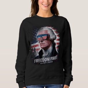 Camiseta Liberdade Primeira Segurança Terceiro 4 de julho P