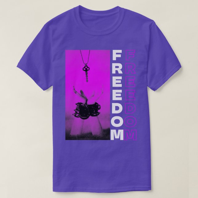 Camiseta Liberdade Roxa (Frente do Design)