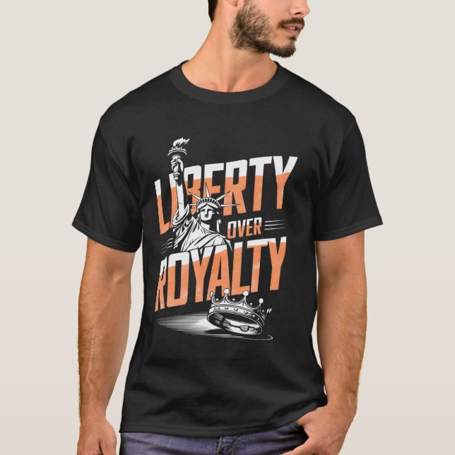 Camiseta Liberdade Sobre Realeza (Frente)