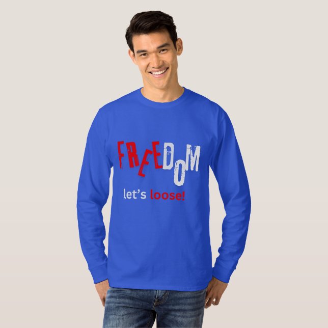 Camiseta Liberdade. Vamos solto! (Frente Completa)