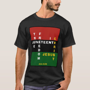 Camiseta LIBERDADE VERDADEIRA EM CRISTO, NO DÉCIMO JUNTO-Cr