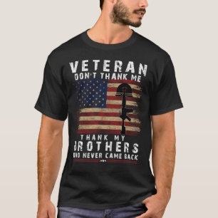 Camiseta Liberdade Veterana não é livre, "Obrigado por você