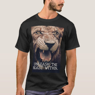 Camiseta Libere A Besta Dentro - Motivação Do Leão