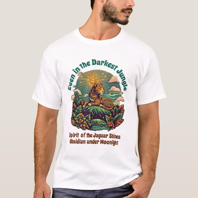 Camiseta Libere o Espírito do Guerreiro Jaguar - Aztec-I (Frente)