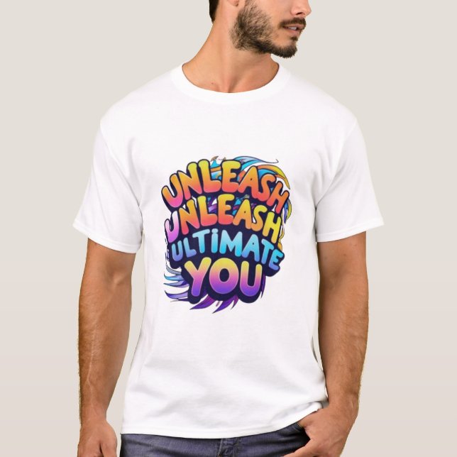 Camiseta Libere-o no máximo - Motivação vibrante (Frente)