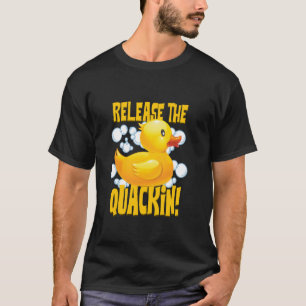 Camiseta Libere O Pato De Borracha Flutuante Quackin
