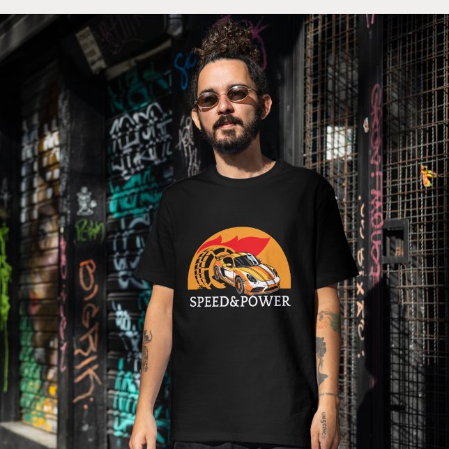 Camiseta Libere o Velocity: Velocidade e energia liberados (Criador carregado)