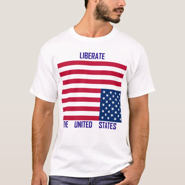 Camiseta Libere os Estados Unidos (Frente)