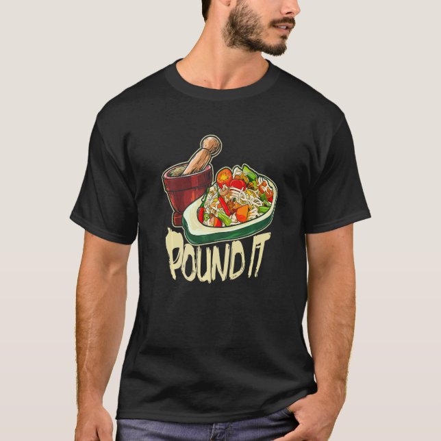 Camiseta Libere Salada De Papaya Tailandesa Verde (Frente)