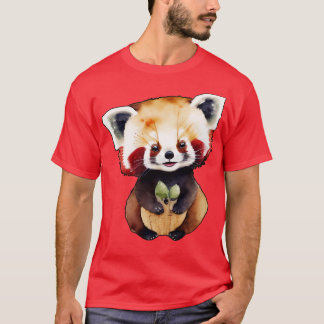 Camiseta Libere seu amor pelos Pandas Vermelhas do Kawai 1