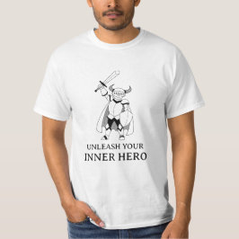 Camiseta Libere seus jogos de rpg internos do Herói
