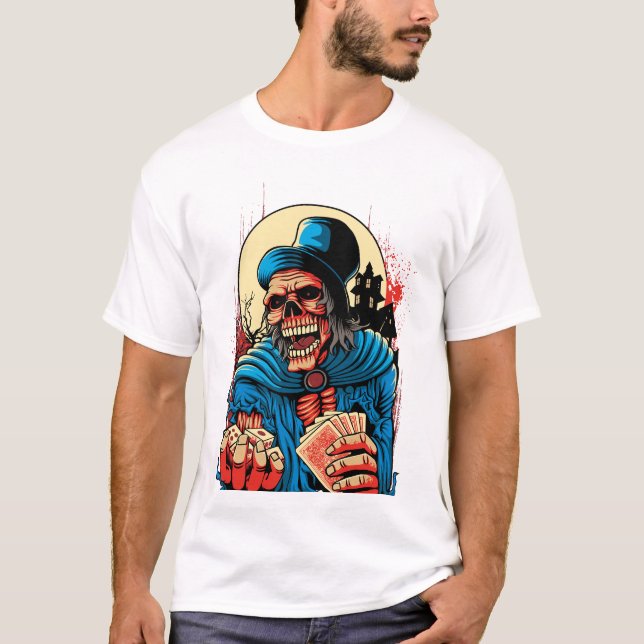 Camiseta Libere sua borda | Teto Gráfico do Diabo Premium (Frente)