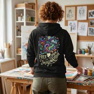 Camiseta Libere Sua Imaginação: Lâmpada Cerebral Psicodélic