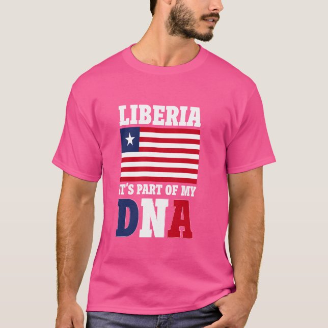 Camiseta Libéria Bandeira África (Frente)