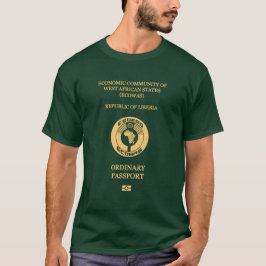 Camiseta Liberia passport