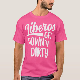 Camiseta Liberos Descem Em Defesa Da Equipe De Voleibol Suj