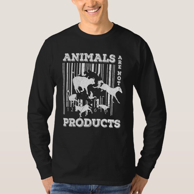 Camiseta Libertação Animal Código de Barras Bem-estar Anima (Frente)
