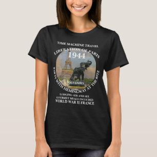 CAMISETA LIBERTAÇÃO DA VIAGEM NO TEMPO MÁQUINA PARIS TOUR D