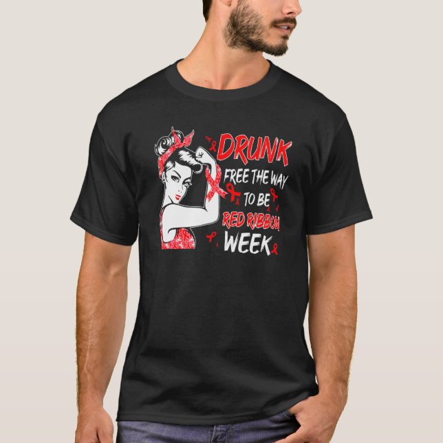 Camiseta Libertação De Drogas: Semana De Sensibilização Par (Frente)
