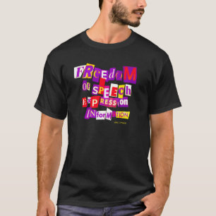 Camiseta Libertação de Informações de Expressão de Voz