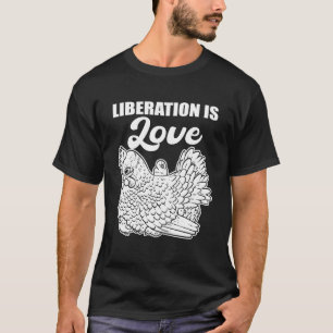 Camiseta Libertação é Amor Presente de Ativistas dos Direit