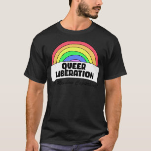 Camiseta Libertação Queer Não Capitalismo Arco-Íris