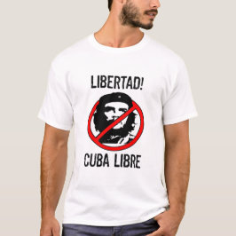 Camiseta Libertad! Cuba Libre! Camisola