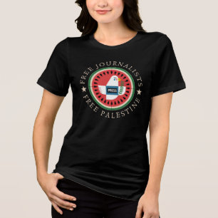 Camiseta Libertando Jounalistas da Palestina