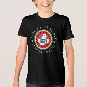 Camiseta Libertando Jounalistas da Palestina