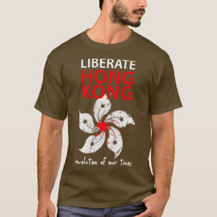 Camiseta Libertar a Revolução de Hong Kong do nosso tempo