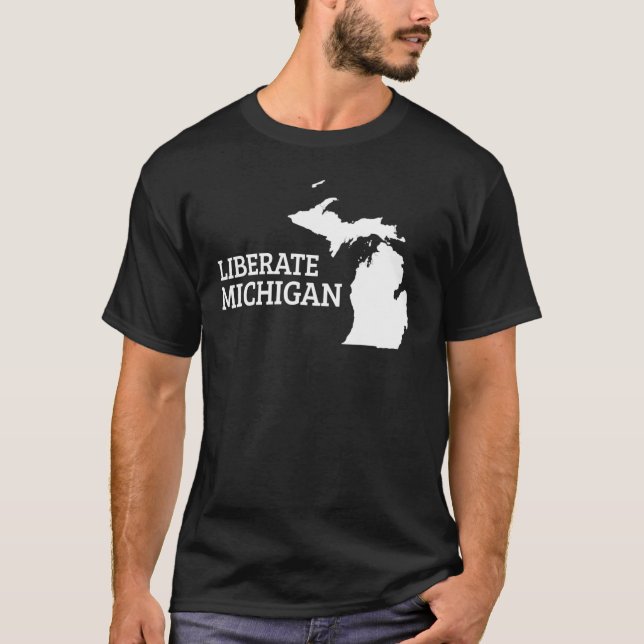 Camiseta Libertar Michigan 4 (Frente)