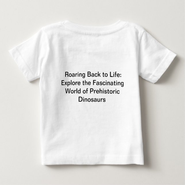 Camiseta 🦕 Libertar os poderosos dinossauros da ERA PAST (Verso)