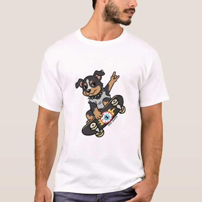 Camiseta Liberte a Atitude com os "Cachorros Skates"  (Frente)