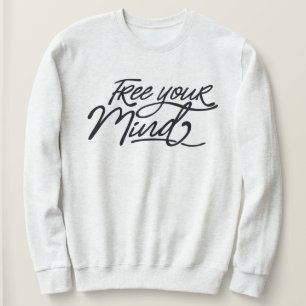 Camiseta Liberte a sua mente - Fonte de Script de Cotação