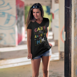 Camiseta Liberte As Suas Preocupações, Abrace A Paz