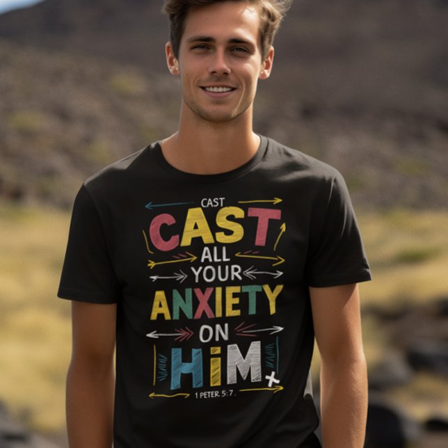 Camiseta Liberte As Suas Preocupações, Abrace A Paz (Criador carregado)